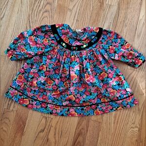 Vintage 80s/90s Floral Baby Girl's Dress
